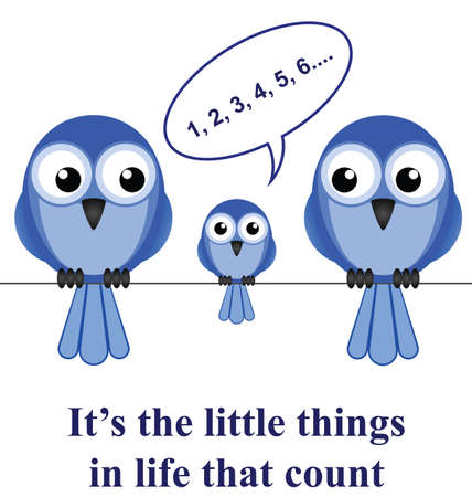 The old proverb it is the little things in life that countのイラスト素材