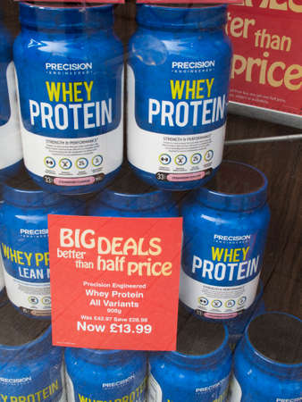 Holland and Barrett window display, company formed in 1870 by Alfred Slapps Barrett and Major William Hollandのeditorial素材