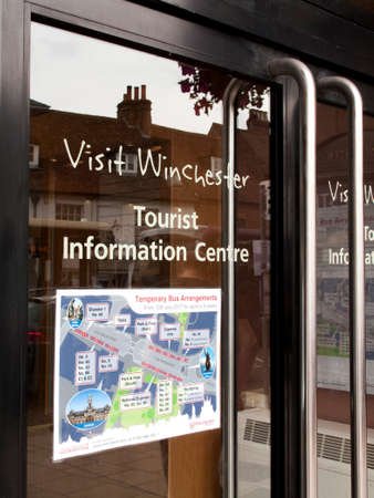 Information Centre entrance, helping visitors and tourist visiting the cityのeditorial素材