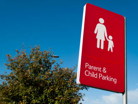 Parent parking sign at Tesco Extra carparkのeditorial素材