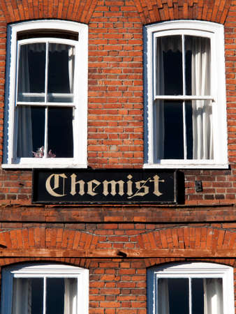 Chemist sign above pharmacy storeのeditorial素材