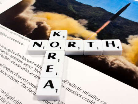 representation of North Korean nuclear  ballistic missile testing