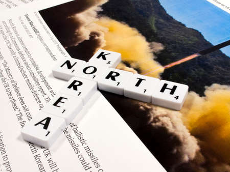 representation of North Korean nuclear  ballistic missile testingのeditorial素材