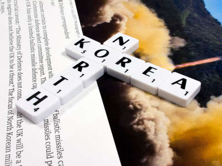 representation of North Korean nuclear  ballistic missile testingのeditorial素材