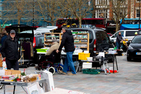 car boot sale held on the third Sunday of each month located at the Guildhall Square of the city