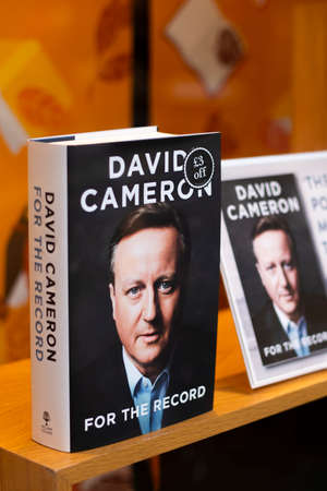 UK Prime Minister David Cameron memoir, for the record, who held the Brexit referendum in 216