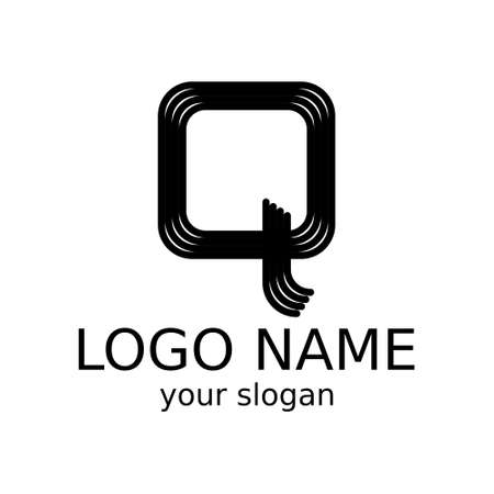 Abstract letter Q. Simple logo. Vectorのイラスト素材