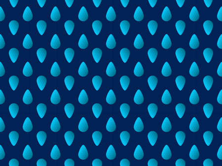 Seamless pattern. Abstract water droplets on a blue background. Vector illustration