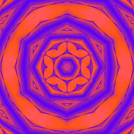 Simple abstract background. Kaleidoscope design. Template for banner or cover. Stock raster illustrationの写真素材