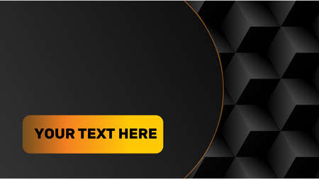 Geometric horizontal black background with gold accents. Stock vector graphicのイラスト素材