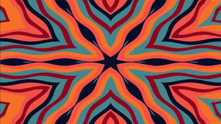 Abstract kaleidoscope style background. Creative ornament. Stock vector illustrationのイラスト素材