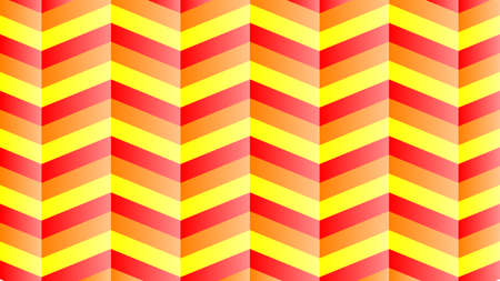 Colorful geometric zigzag ornament. Horizontal banner template. Stock vector graphicのイラスト素材