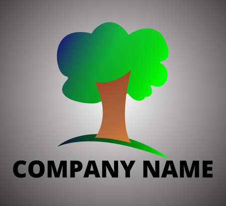 Colorful vector tree icon.  design for business. Stock Illustrationのイラスト素材