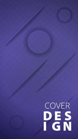 Colorful geometric background. Cover design. Vertical template. Stock graphicsのイラスト素材