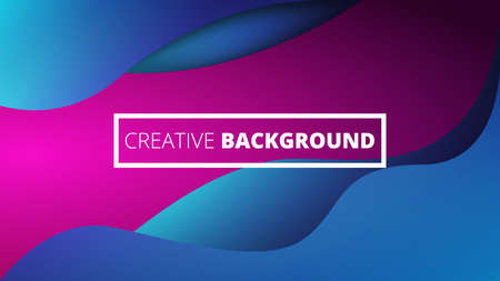 Modern colorful background with gradient elements. Digital template for design projects. Horizontal...