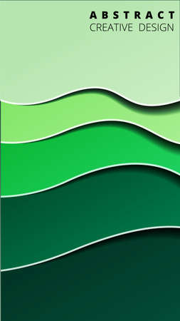 Simple colorful vector background in material style. Vertical template for a banner, cover or other digital or printed design project. Stock Illustrationのイラスト素材