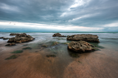 Dramatic sea landscapeの写真素材