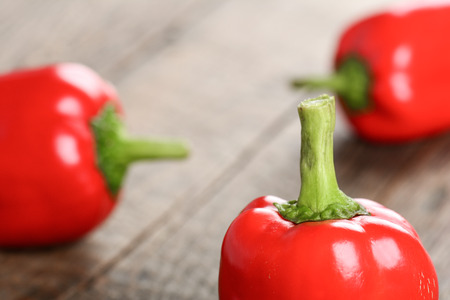 Bell pepper on a wooden background