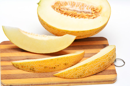 Sliced yellow melon