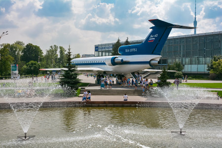 Russia, Moscow, May 11, 2018. Exhibition complex VDNHのeditorial素材
