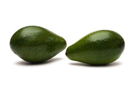 Avocado on a white backgroundの写真素材