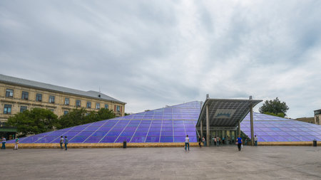 Baku, Azerbaijan, May 03, 2018. Icheri Sheher metro stationのeditorial素材