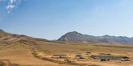Livestock farm in the highlandsの写真素材