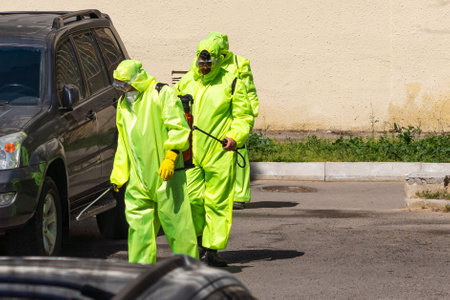 Azerbaijan, Baku, March 27, 2020 Preventive measures against coronavirusのeditorial素材
