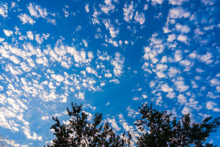 Clouds on the blue skyの写真素材