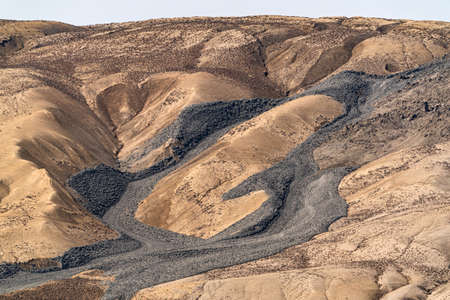 Eruption of a huge mud volcano