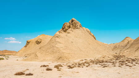 Amazing mountain in desert areaの写真素材
