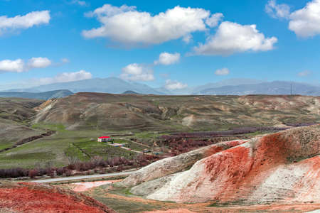View of the House Museum of Azerbaijani poet Mikayil Mushfigの写真素材
