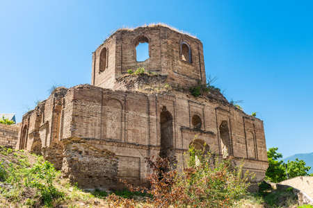 Remains of the ancient Albanian church Kilwar in the Gilavar village, built in the 17th centuryの写真素材