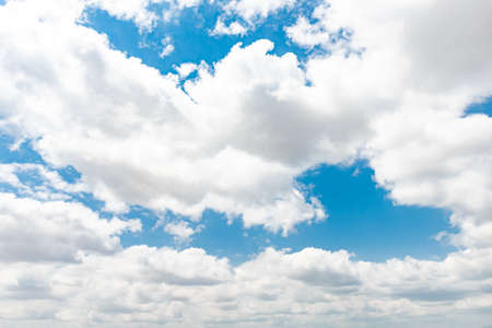 Beautiful blue sky with cloudsの写真素材