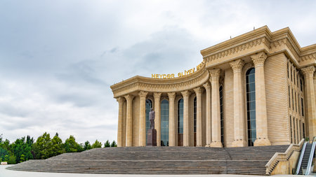 Ganja, Azerbaijan, July 27 2021. Heydar Aliyev park, biggest park on Caucasusのeditorial素材