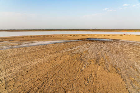 Natural phenomenon mud volcanoの写真素材