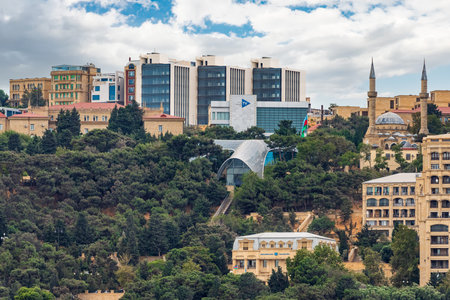 View of the Upland Park in Baku city