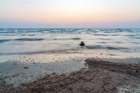 Daybreak on the seashoreの写真素材