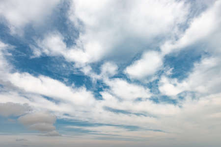Beautiful clouds in the blue skyの写真素材