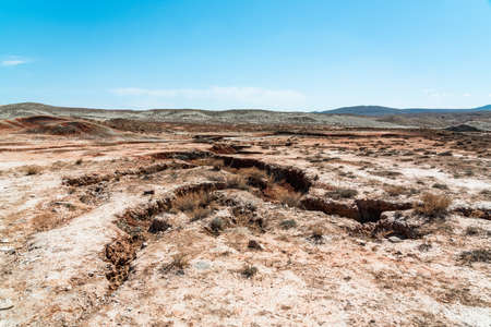 Faults of the earth crust, consequence of the earthquakeの写真素材