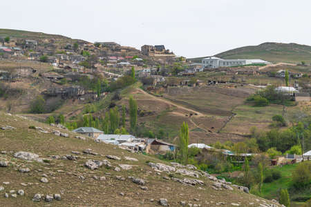 View of the ancient village of Sundu located in Azerbaijanの写真素材
