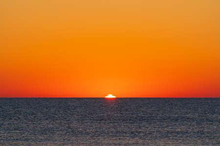 Sunrise over the seaの写真素材
