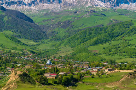 Village in the mountains areaの写真素材