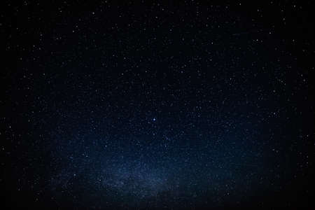 View of the clear starry skyの写真素材