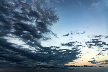 Beautiful clouds in the blue sky