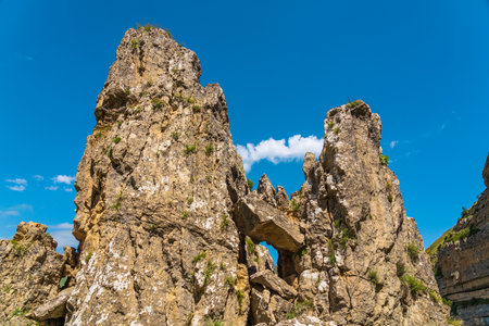 A rock of amazing shapeの写真素材