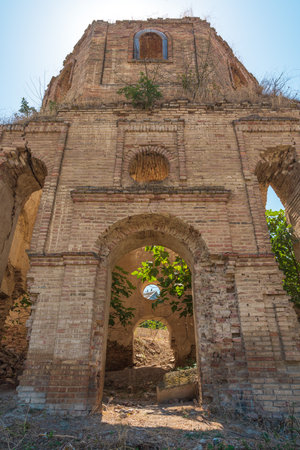 Building of Old Albanian Churchの写真素材