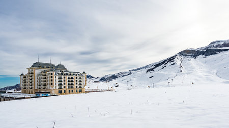 Hotels in Shahdag winter resortのeditorial素材