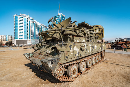 Military Trophy Park in Baku city, Azerbaijanのeditorial素材
