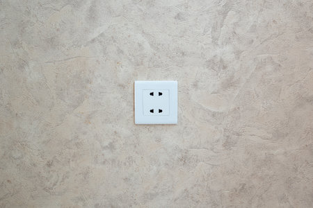 Socket on the wallの写真素材